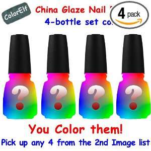 China Glaze Nail Polish 4 bottle Set Combo(pick up Any 4 Colors From 
