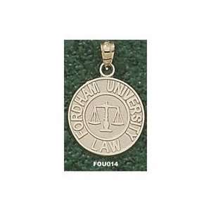  Fordham Rams Law Seal with Scales Lapel Pin   10KT Gold 