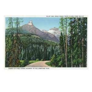 Montana, Clarks Fork Valley View of Pilot and Index Peaks on the 
