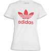 adidas Originals Trefoil S/S Logo T Shirt   Womens   White / Red