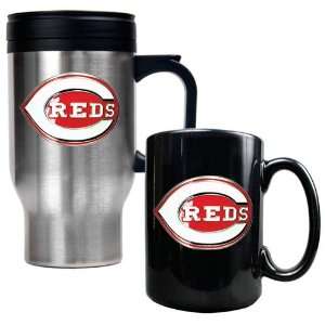  Cincinnati Reds MLB Stainless Steel Travel Mug & Black 