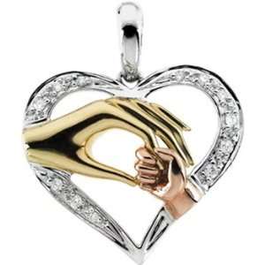   14K Yellow Gold Inspirational Blessings Tender Touch Pendant: Jewelry
