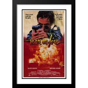  Man on Fire 20x26 Framed and Double Matted Movie Poster 