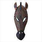 ZEBRA MASK WALL PLAQUE Africa Tribe Home Decor NEW