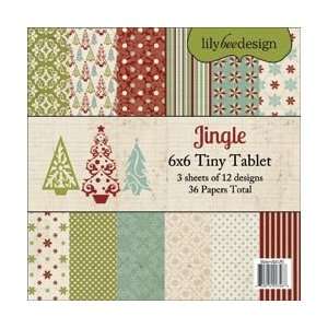  Lily Bee Jingle Tiny Tablet 6X6 36 Sheets 12 Single Sided Designs 