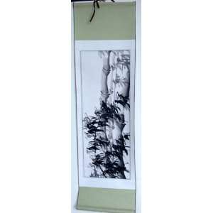    Original Chinese Watercolor Painting Scroll Bamboo 