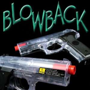   Clear Blowback Electric Full Automatic Airsoft Gun: Sports & Outdoors