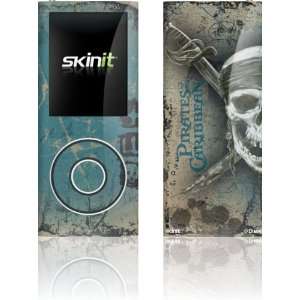  Pirate Skull skin for iPod Nano (4th Gen): MP3 Players 