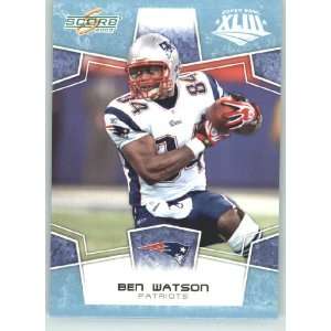  Super Bowl XLIII GLOSSY # 188 Ben Watson   New England Patriots 