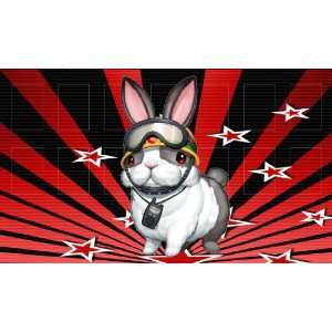 Yugioh Rescue Rabbit Red flying stars Custom Playmat / Gamemat / Mat 