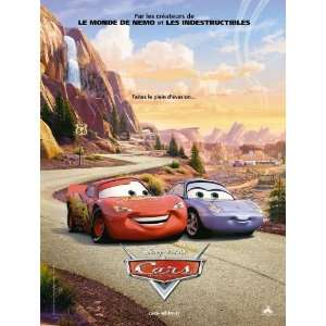 Cars ~ Lightning & Sally ~ Disney ~ Movie Poster(size 27x39) French 