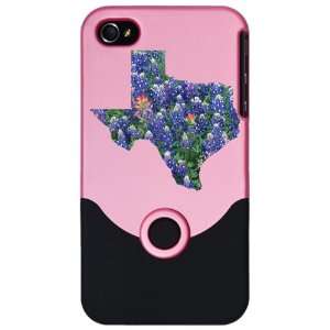   or 4S Slider Case Pink Bluebonnets Texas Shaped 
