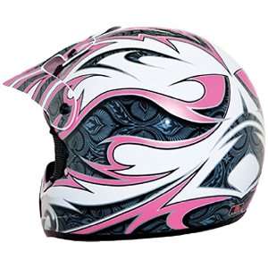  THH TX 10 Pink/White Youth Small Off Road Helmet 