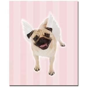 Pug Angel by Gifty Idea Greeting Cards And Such, Canvas Art   32 x 26 