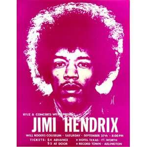 Jimi Hendrix Concert Flyer