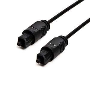  Digital Optical Fiber Optic Toslink Audio Cable, Black: Electronics