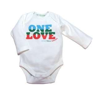  One Love Bodysuit in White Baby