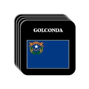 US State Flag   GOLCONDA, Nevada (NV) Set of 4 Mini Mousepad Coasters