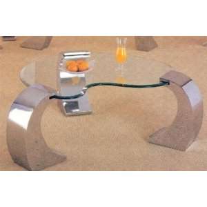   Coffee Table With Chrome Plated Legs   Coaster Co.