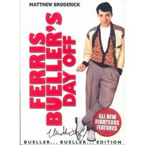  Autographed DVD cover Ferris Buellers Day Off