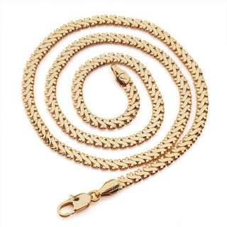Vogue Womens 14k yellow gold filled Unisex necklace 19.6chain GF 