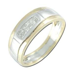   Gold Mens Diamond Ring Diamond quality AA (I1 I2 clarity, G I color