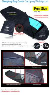 Sleeping Bag Cover Waterproof Windproof Camping Hiking  