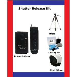  Long Range Wireless Shutter Release+ Soft Flash Diffuser 