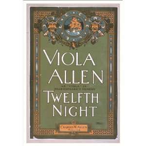 Poster (M), Viola Allen as Viola in Shakespeares comedy Twelfth night 