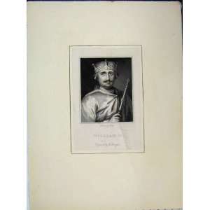   King William Ii Portrait Engraving Worthington Print: Home & Kitchen