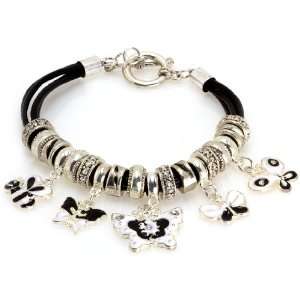   Royal Diamond Butterfly Bumble Bee Designer Fashion Bracelet: Jewelry
