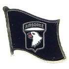 US ARMY 101ST AIRBORNE DIVISION FLAG PIN HAT / LAPEL