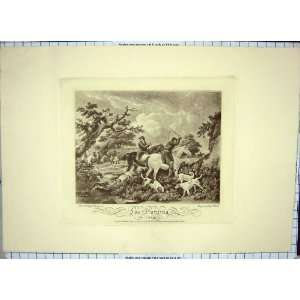  Fox Hunting The Check Morland Bell Print 1800