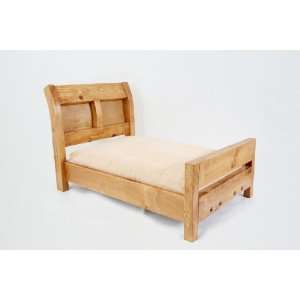   Wood Bed Frame w/Cushion for Dog Cat Puppies Kittens: Pet Supplies