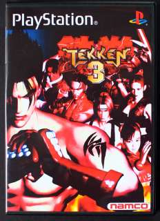 Tekken 3 PS1 Custom Collectors Case *NO GAME*  