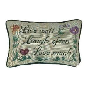   & Weavers Love Much Pillow, 12 1/2 by 8 1/2 Inch: Home & Kitchen