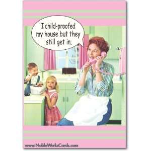  Funny Mothers Day Card Child Proof Humor Greeting 