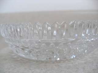 VINTAGE COVERED GLASS DISH BOWL BRASS HANDLE NO chips  