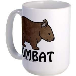 Wombat Logo II Funny Large Mug by CafePress:  Kitchen 