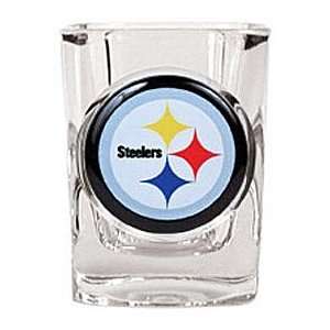   PITTSBURGH STEELERS SQUARE OFFICIAL 2oz SHOT GLASS