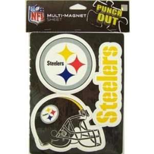  Pittsburgh Steelers NFL Multi Magnet Sheet 3 Magnets 