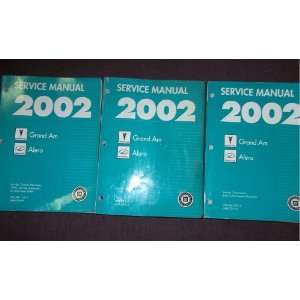 2002 Pontiac Grand AM Oldsmobile Alero Service Manual (3 volume set 