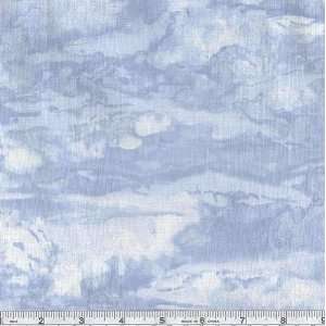  45 Wide Big Sky Country Sky Blue/White Fabric By The 