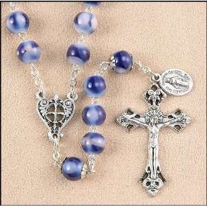  Blue Colors of Venice Rosary in gift box 