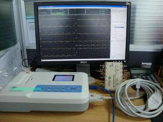 channel 12 LEAD color ECG EKG machine w PC software 