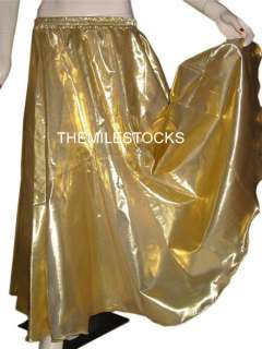 TMS GOLDEN Tissue Skirt Veil Belly Dance Tribal Costume  