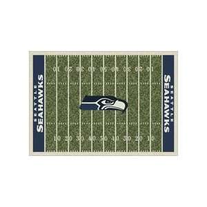   Seattle Seahawks 3 10 x 5 4 Home Field Area Rug: Sports & Outdoors