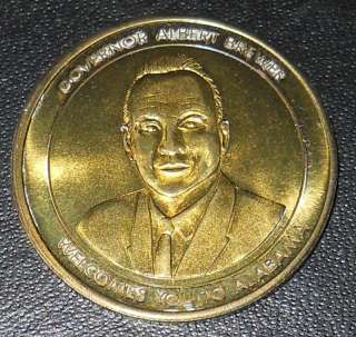 GOVERNOR BREWER ALABAMA SESQUICENTENNIAL COIN 1969  