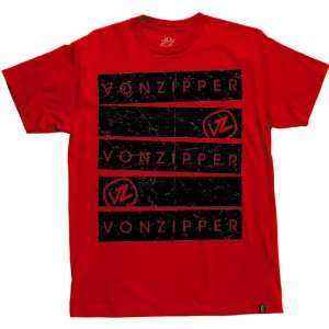  VonZipper Big Bars Mens Short Sleeve Casual Wear T Shirt 