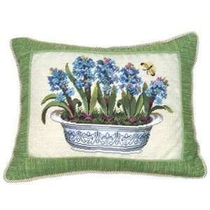   in a Pot Petit Point Pillow with trimming:  Home & Kitchen
